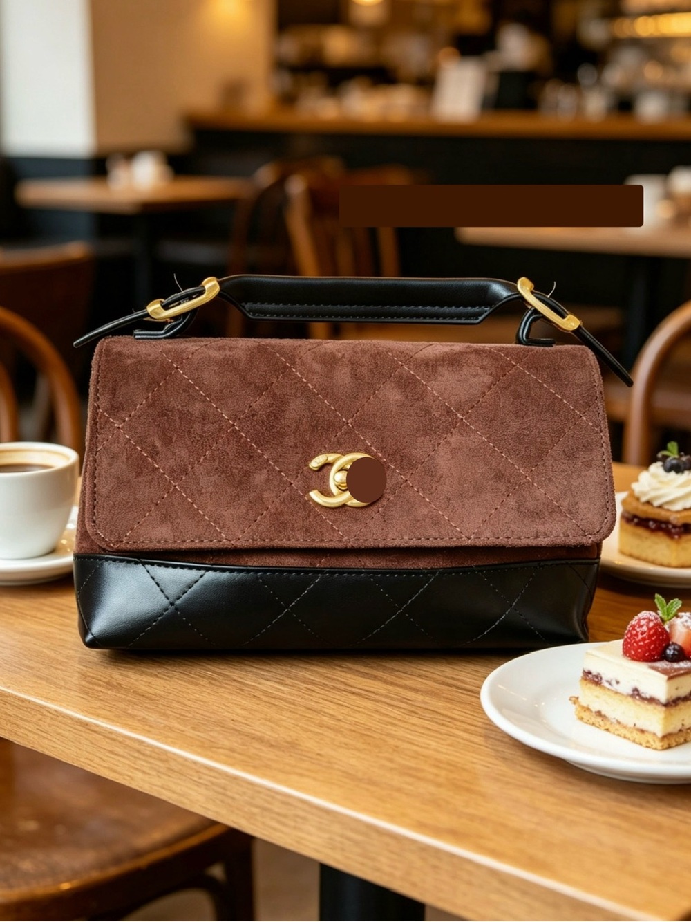 New women’s brown fashion shoulder bag